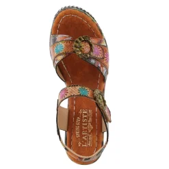 L Artiste Women's L'Artiste By Spring Step, Flavour Sandal Camel Multi