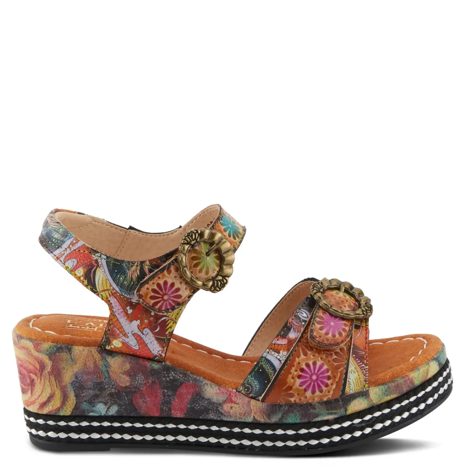 L Artiste Women's L'Artiste By Spring Step, Flavour Sandal Camel Multi