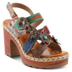 L Artiste Women's L'Artiste By Spring Step, Ihana Sandal Camel Multi
