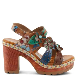 L Artiste Women's L'Artiste By Spring Step, Ihana Sandal Camel Multi