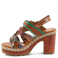 L Artiste Women's L'Artiste By Spring Step, Ihana Sandal Camel Multi