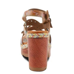 L Artiste Women's L'Artiste By Spring Step, Ihana Sandal Camel Multi