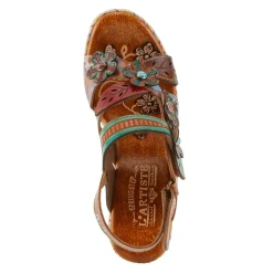 L Artiste Women's L'Artiste By Spring Step, Ihana Sandal Camel Multi