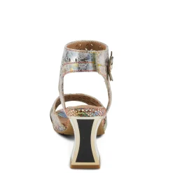 Online L Artiste Women's L'Artiste By Spring Step, Poster Sandal Beige Metallic Multi