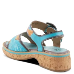 Outlet L Artiste Women's L'Artiste By Spring Step Kenna Sandal Sky Blue Multi