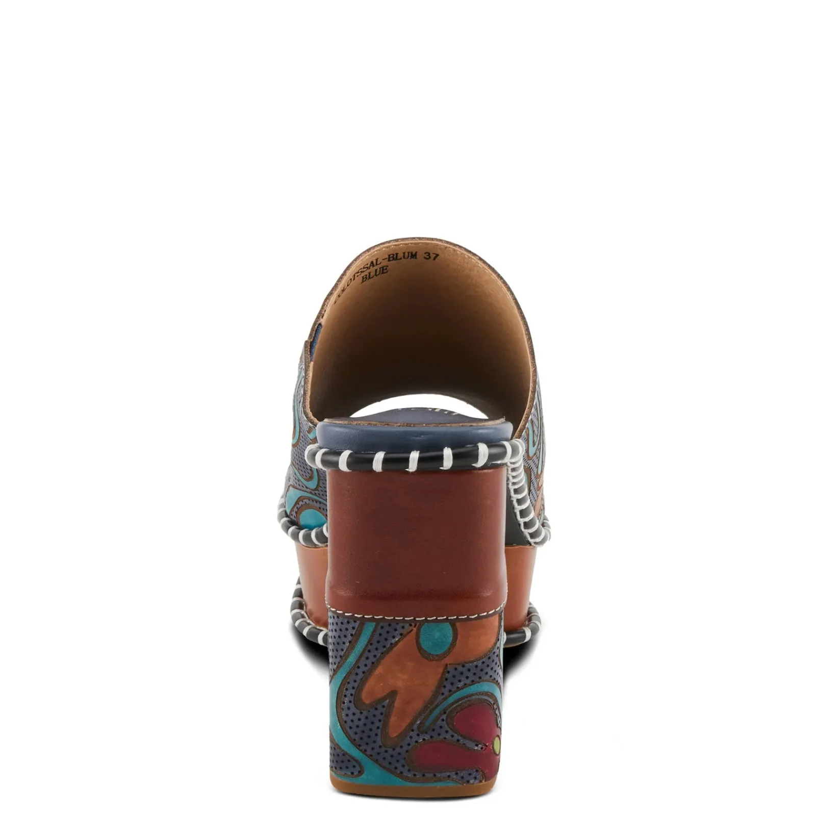 Clearance L Artiste Women's L'Artiste By Spring Step, Colossal Sandal Blue Multi