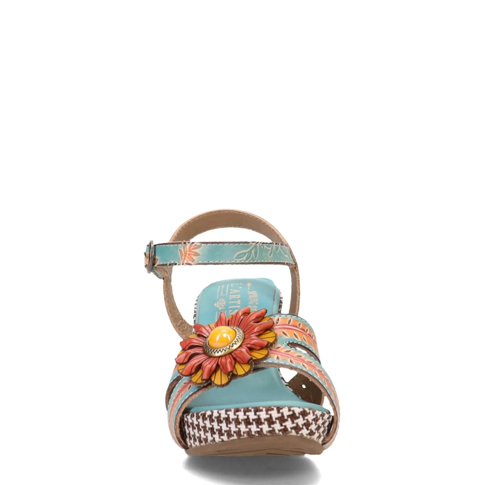 L Artiste Women's L'Artiste by Spring Step, Astarr Sandal Sky Blue Multi