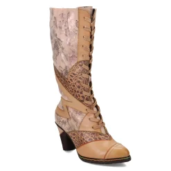 Outlet L Artiste Women's L'Artiste by Spring Step, Malagie Boot Beige Multi