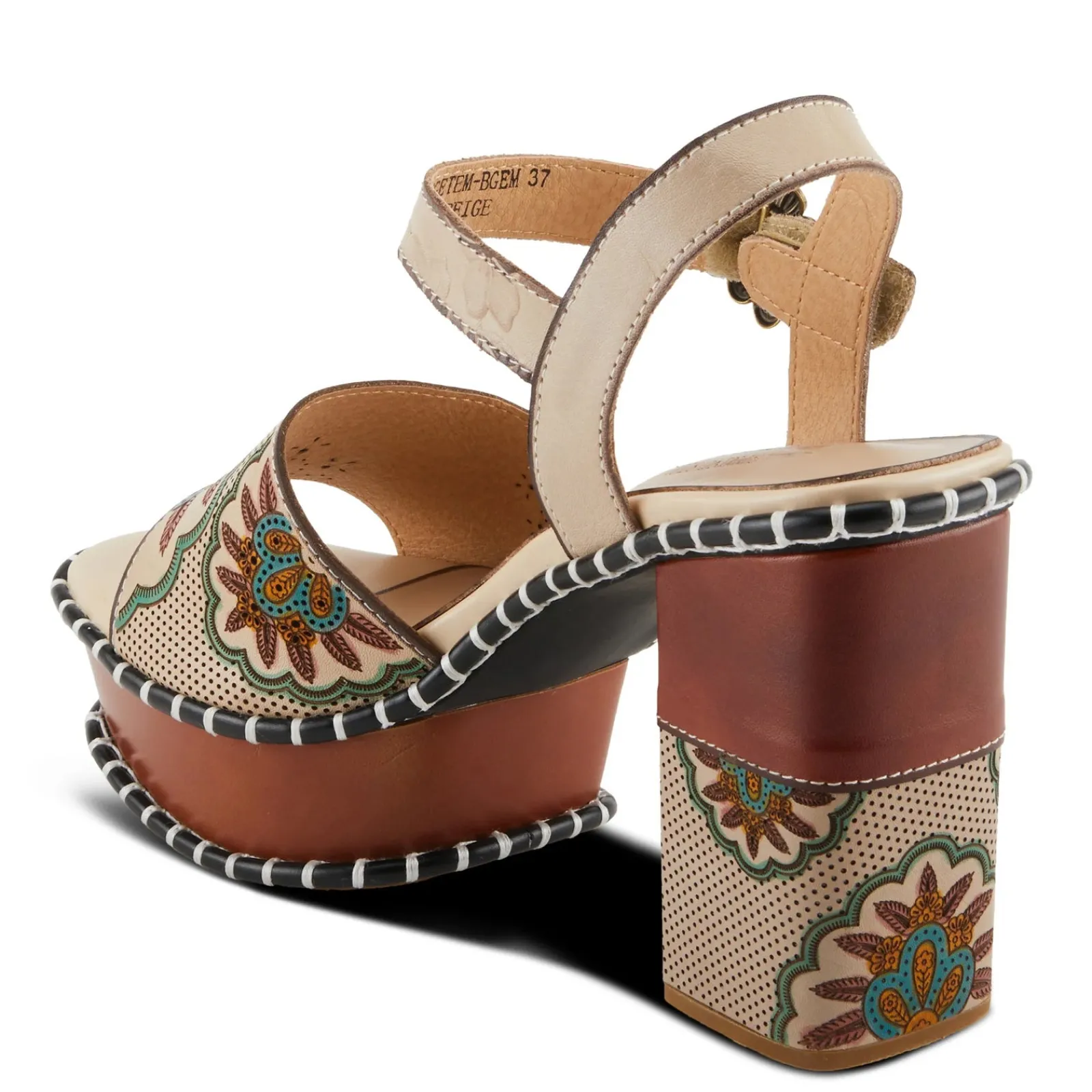Sale L Artiste Women's L'Artiste By Spring Step, Gogetem Sandal Beige Multi