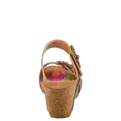 L Artiste Women's L'Artiste By Spring Step, Moai Sandal Tan Multi