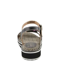 New L Artiste Women's L'Artiste By Spring Step Tilton Wedge Sandal Black