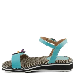 Hot L Artiste Women's L'Artiste By Spring Step Tilton Wedge Sandal Sky Blue