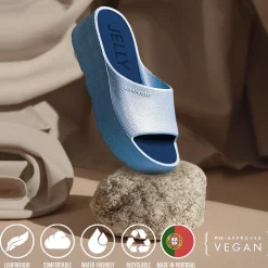 Online Lemon Jelly Women's , Sunny Slide Sandal Baby Blue