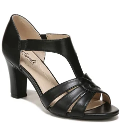 Clearance LifeStride Women's , Caramel Sandal Black Smooth