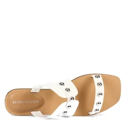 Outlet Marc Fisher Women's , Burlina Sandal White
