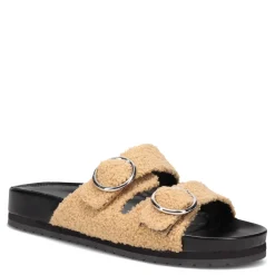 New Marc Fisher Women's , Keena Sandal Tan Fabric