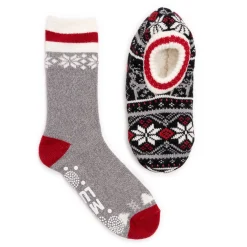 Women's , Ballerina Slipper and Sock Set-Muk Luks