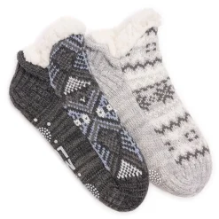 Women's , Short Cabin Socks - 2 Pair-Muk Luks Discount