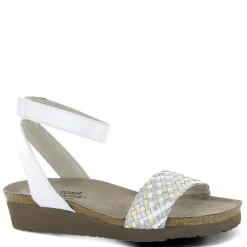New Naot Women's , Abbie Sandal White Metallic