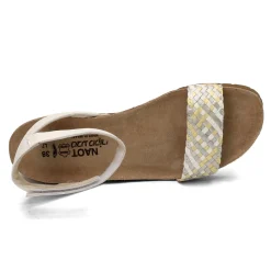 New Naot Women's , Abbie Sandal White Metallic