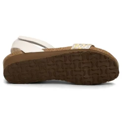 New Naot Women's , Abbie Sandal White Metallic