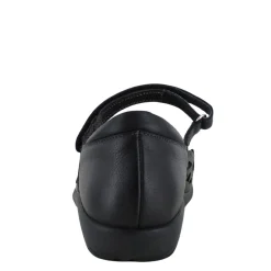 Hot Naot Women's , Agathis Mary Jane Soft Black Leather