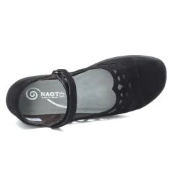 Hot Naot Women's , Agathis Maryjane Black Velvet Nubuck