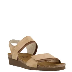 Best Naot Women's , Aisha Sandal - Wide Width Beige Nubuck