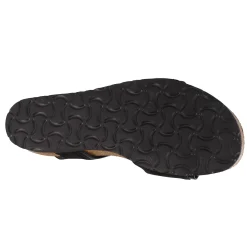 Naot Women's , Aisha Sandal - Wide Width Black Nubuck