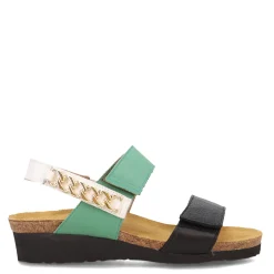 Best Naot Women's , Eliana Sandal Black/Jade/White
