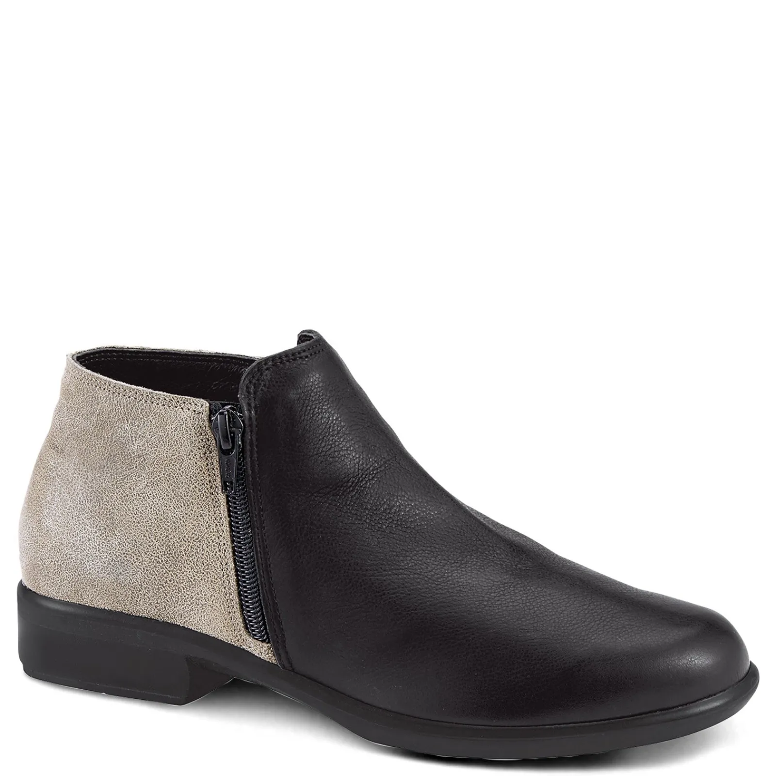 Outlet Naot Women's , Helm Boot Black/Speckled Beige