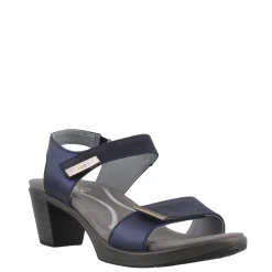 Discount Naot Women's , Intact Mid Heel Sandal Navy/Polar Sea/Pewter