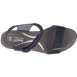 Discount Naot Women's , Intact Mid Heel Sandal Navy/Polar Sea/Pewter