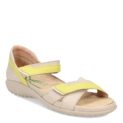 Hot Naot Women's , Karawa Sandal Soft Ivory/Lime/Beige