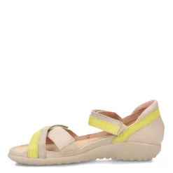 Hot Naot Women's , Karawa Sandal Soft Ivory/Lime/Beige