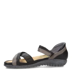 Outlet Naot Women's , Karawa Sandal Soft Black/Gray/Khaki