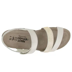 Naot Women's , Krista Sandal Ivory / Gold