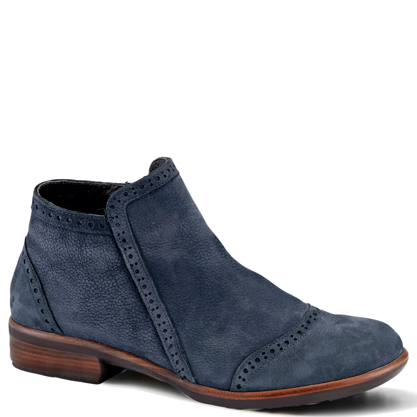 Outlet Naot Women's , Nefasi Ankle Boot Navy Velvet Nubuck