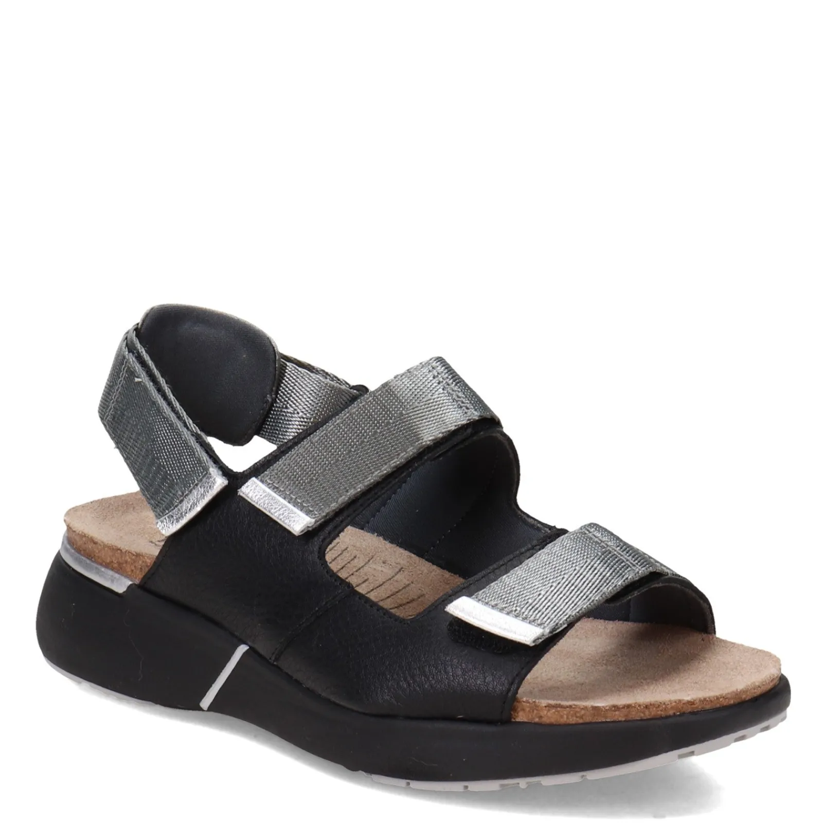 Best Naot Women's , Odyssey Sandal Black/Grey/Silver