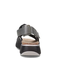Best Naot Women's , Odyssey Sandal Black/Grey/Silver