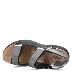 Best Naot Women's , Odyssey Sandal Black/Grey/Silver