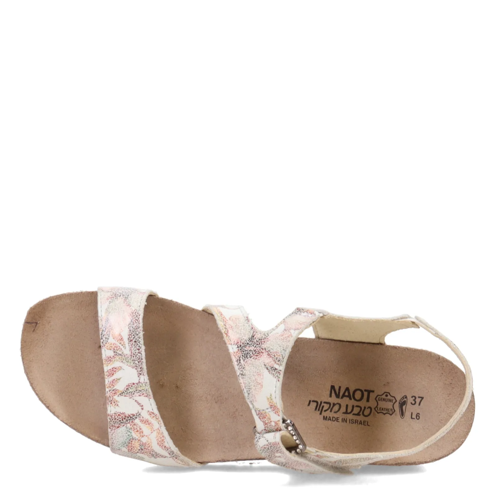 Outlet Naot Women's , Pamela Sandal Off White Floral