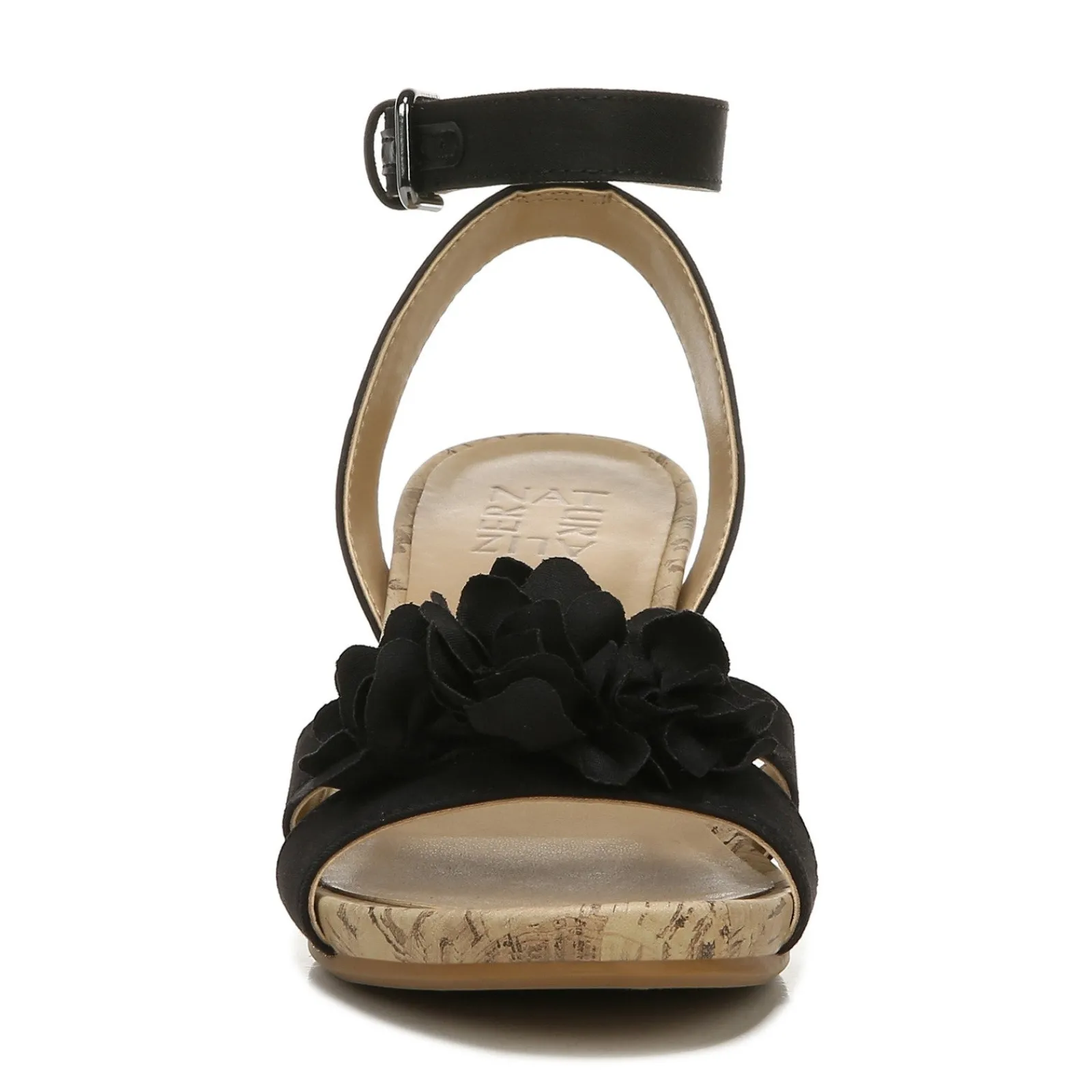 Sale Naturalizer Women's , Areda Flower Wedge Sandal Black