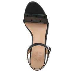 New Naturalizer Women's , Bristol Sandal Black Polka Dot Mesh