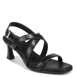 Outlet Naturalizer Women's , Kiki Sandal Black Snake Print Faux Leather