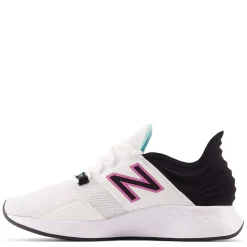 Outlet New Balance Women's , Fresh Foam Roav Running Shoe White/Black/Surf Vibrant Pink