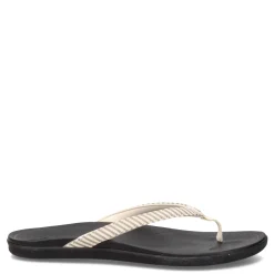 OluKai Women's , Ho'opio Thong Sandal Bone Stripe