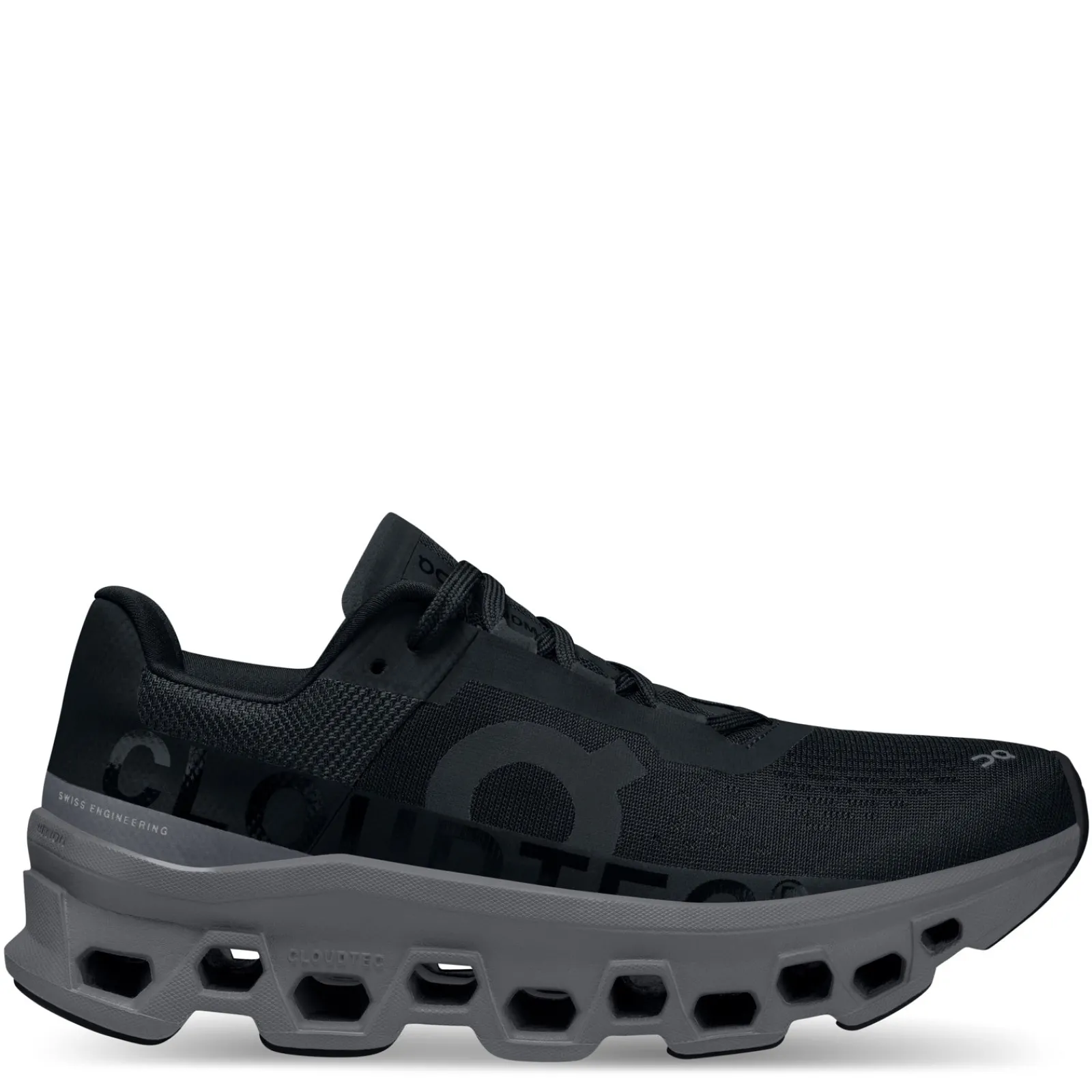 ON Running Women's , Cloudmonster Running Shoe Black/Magnet
