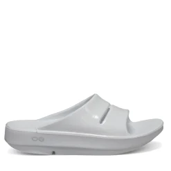 OOFOS Women's , OOahh Luxe Slide Sandal White