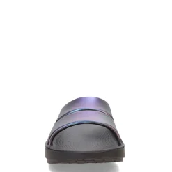 OOFOS Women's , OOahh Slide Sandal Midnight Spectre
